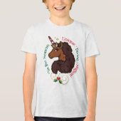 アフロユニコーン'シーズンホリデーユニコーン トライブレンドTシャツ (正面)