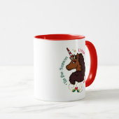 アフロユニコーン'シーズンホリデーユニコーン マグカップ (正面右)