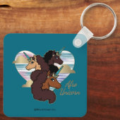 アフロユニコーントリオハートデザイン キーホルダー (裏面)