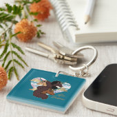 アフロユニコーントリオハートデザイン キーホルダー (正面右)