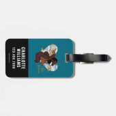 アフロユニコーントリオハートデザイン ラゲッジタグ (裏面横)