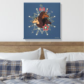 アフロユニコーンフェスティバルホリデーマジカル キャンバスプリント (インサイチュ (寝室))