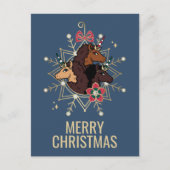 アフロユニコーンフェスティバルホリデーマジカル ポストカード (正面)