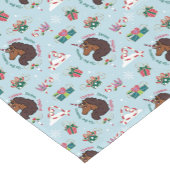 アフロユニコーンホリデーパターン ショートテーブルランナー (コーナー)