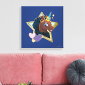 アフロユニコーンマジカルスター キャンバスプリント (インサイチュ (リビング))