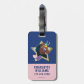 アフロユニコーンマジカルスター ラゲッジタグ (裏面縦)