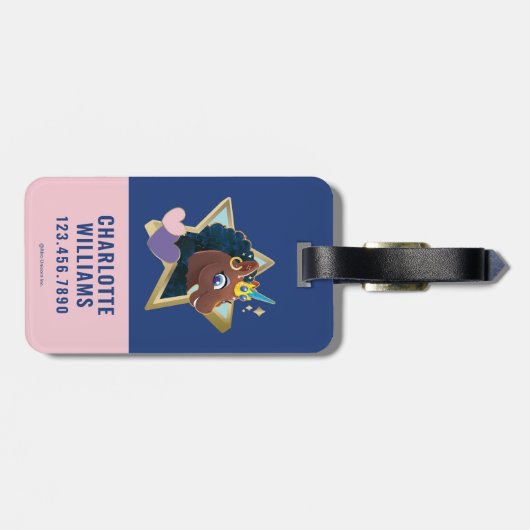 アフロユニコーンマジカルスター ラゲッジタグ (裏面横)