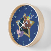 アフロユニコーンマジカルスター 壁時計 (傾斜)