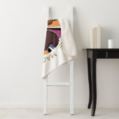 アフロユニコーンリビングザドリームデザイン シェルパブランケット (インサイチュ)