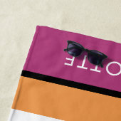 アフロユニコーンリビングザドリームデザイン ビーチタオル (インサイチュ)