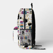 アフロユニコーンリビングザドリームデザイン プリントバックパック (右)