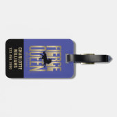 アフロユニコーン激しい女王 ラゲッジタグ (裏面横)