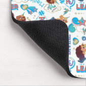 アフロユニコーン魔法の力を与えるパターン マウスパッド (コーナー)