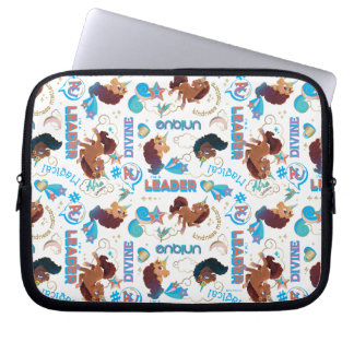 アフロユニコーン魔法の力を与えるパターン ラップトップスリーブ