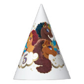 アフロユニコーン | マジカルガールズ誕生日 パーティーハット (正面)