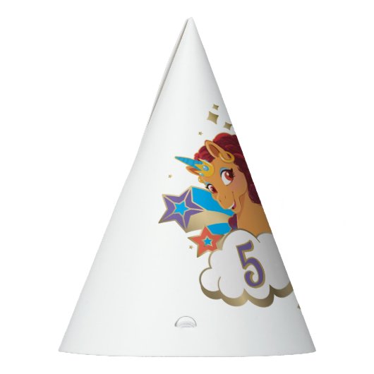 アフロユニコーン | マジカルガールズ誕生日 パーティーハット (左)