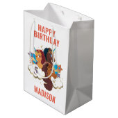 アフロユニコーン | マジカルガールズ誕生日 ミディアムペーパーバッグ (裏面アングル)