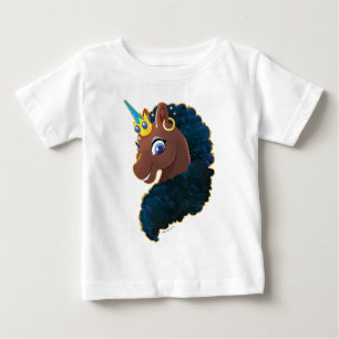 アフロユニコーン マジカル ベビーTシャツ