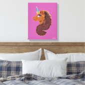 アフロユニコーン | ユニーク キャンバスプリント (インサイチュ (寝室))