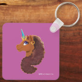 アフロユニコーン | ユニーク キーホルダー (裏面)