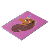 アフロユニコーン | ユニーク ノートブック (左側)