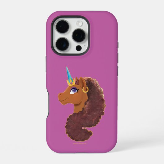 アフロユニコーン | ユニーク iPhoneケース (裏面)