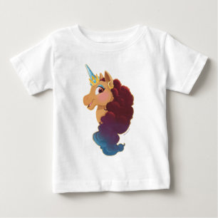 アフロユニコーン 神の一角 ベビーTシャツ