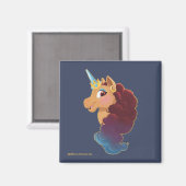 アフロユニコーン | 神の一角 マグネット (正面/裏面)