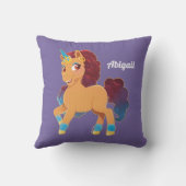 アフロユニコーン | 神の威張り クッション (裏面)