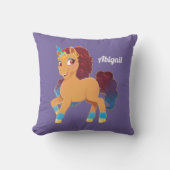 アフロユニコーン | 神の威張り クッション (正面)