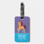 アフロユニコーン | 神の威張り ラゲッジタグ (裏面縦)