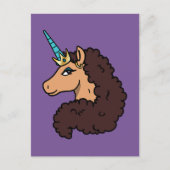 アフロユニコーン | 神の ポストカード (正面)