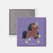 アフロユニコーン | 魔法のぞき マグネット (正面/裏面)