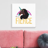 アフロユニコーン | 魔法 – 常に激しい キャンバスプリント (インサイチュ (リビング))