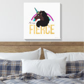 アフロユニコーン | 魔法 – 常に激しい キャンバスプリント (インサイチュ (寝室))