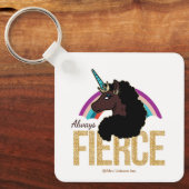アフロユニコーン | 魔法 – 常に激しい キーホルダー (正面)