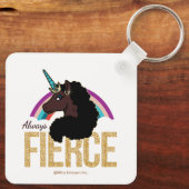 アフロユニコーン | 魔法 – 常に激しい キーホルダー (裏面)