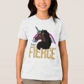 アフロユニコーン | 魔法 – 常に激しい トライブレンドＴシャツ (正面)