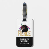 アフロユニコーン | 魔法 – 常に激しい ラゲッジタグ (裏面縦)