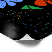 アフロラブウォカラフルールデカール ポスター (コーナー)