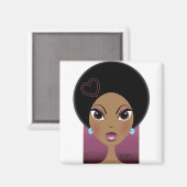 アフロラブマグネット マグネット (正面/裏面)