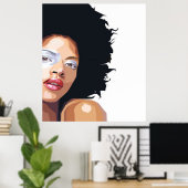 アフロ中心のポスター ポスター (ホームオフィス)