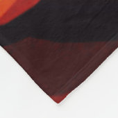 アフロ中心の毛布 フリースブランケット (角)