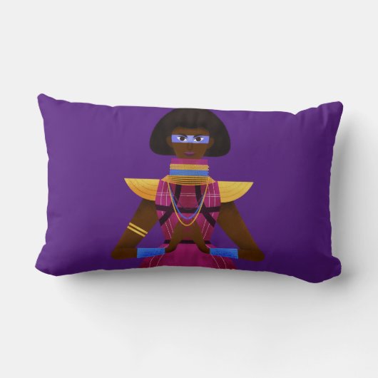 アフロ主義 ランバークッション (裏面)