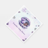 アフロ人魚の赤ちゃんシャワーナプキン スタンダードランチョンナプキン (角)