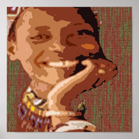 アフロ喜び ポスター (正面)