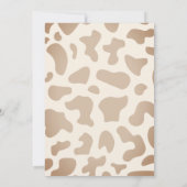 アフロ女性のカーボーイウエスタンガールランチカボスベビーシャワー 招待状 (裏面)