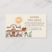 アフロ女性のカーボーイウエスタンガールランチブックスフォーベビー エンクロージャーカード (正面)