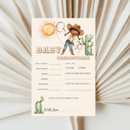 アフロ女性のカーボーイウエスタンランチ予測おもしろいゲーム