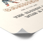 アフロ女性のカーボーイベビーシャワー何人のキャンディゲーム ポスター (角)